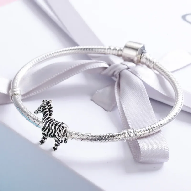 (bilde for) Pandora Style Sølv Lovely Animal Zebra Charm - SCC550 - Vis 4
