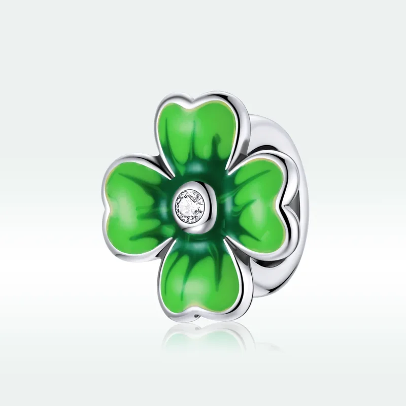 (bilde for) Pandora Style Sølv Lucky Clover Charm - SCC1749 - Vis 5