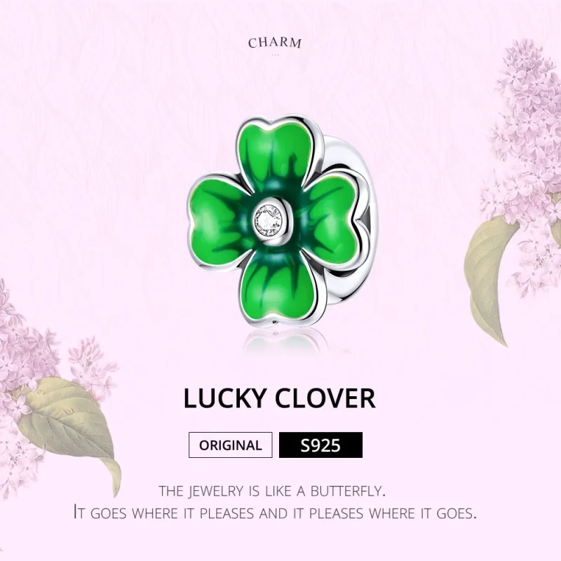 (bilde for) Pandora Style Sølv Lucky Clover Charm - SCC1749 - Vis 6