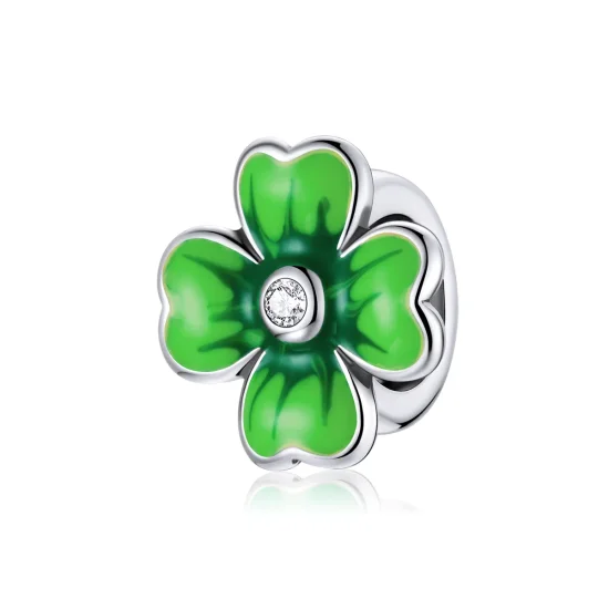 (bilde for) Pandora Style Sølv Lucky Clover Charm - SCC1749