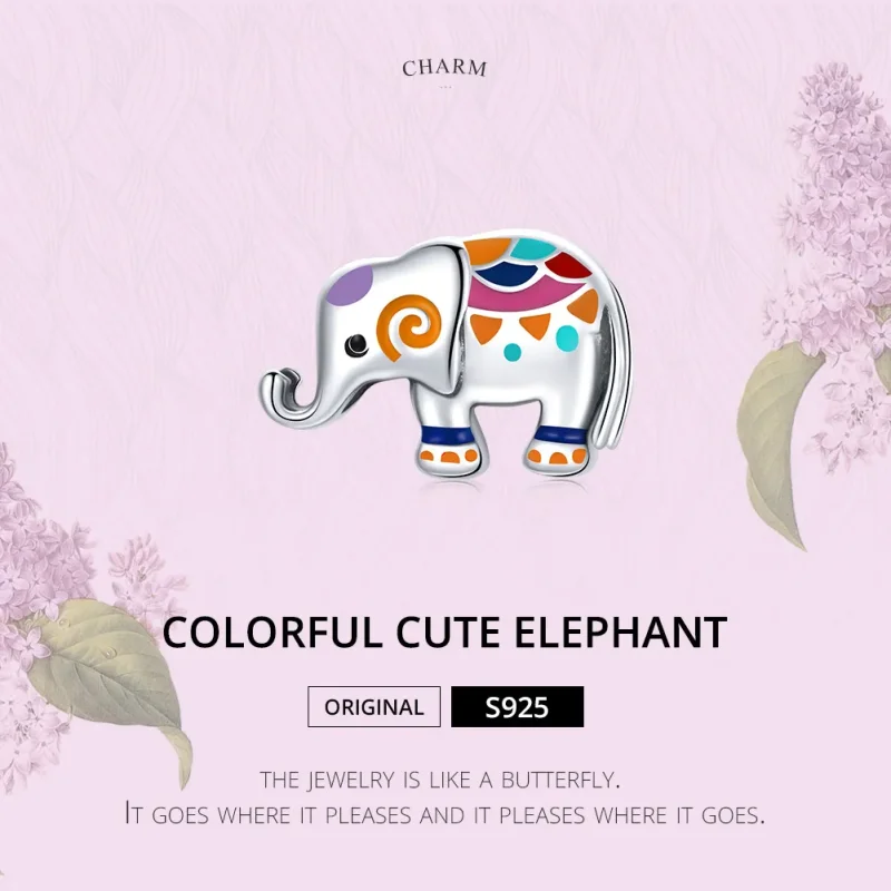 (bilde for) Pandora Style Sølv Lucky Elephant Charm - SCC1790 - Vis 6