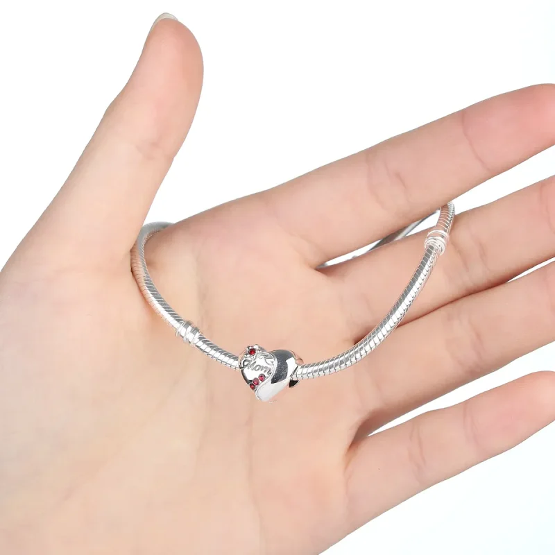(bilde for) Pandora Style Sølv Mor Hjerte Charm - SCC004 - Vis 2