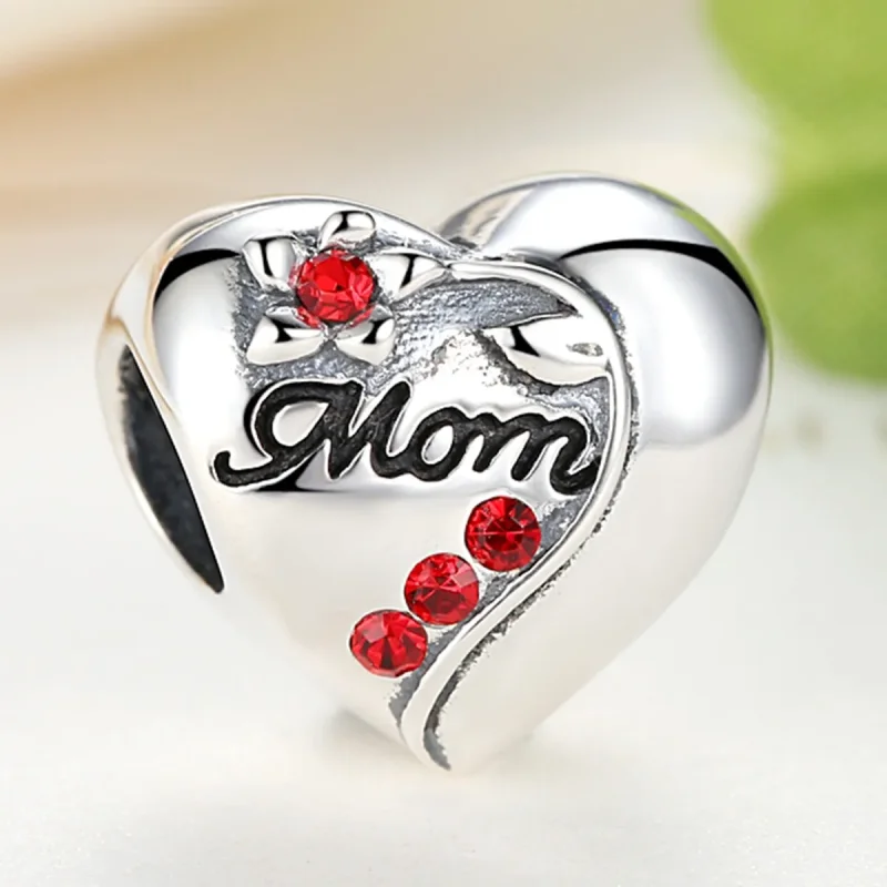 (bilde for) Pandora Style Sølv Mor Hjerte Charm - SCC004 - Vis 3