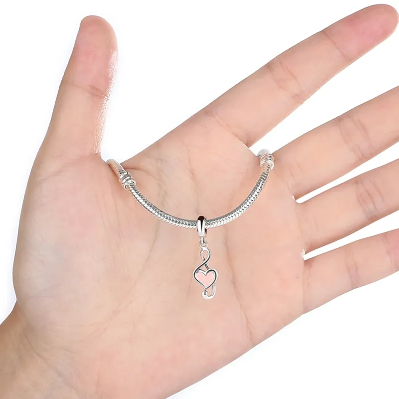 (bilde for) Pandora Style Sølv musikknoter Dangle - SCC110 - Vis 2