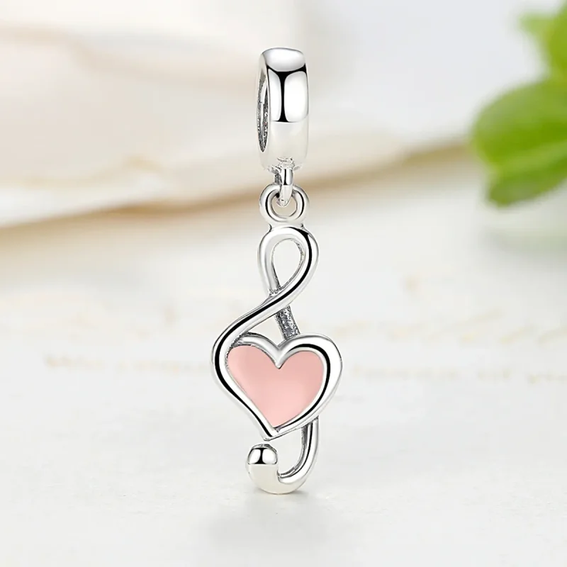 (bilde for) Pandora Style Sølv musikknoter Dangle - SCC110 - Vis 3