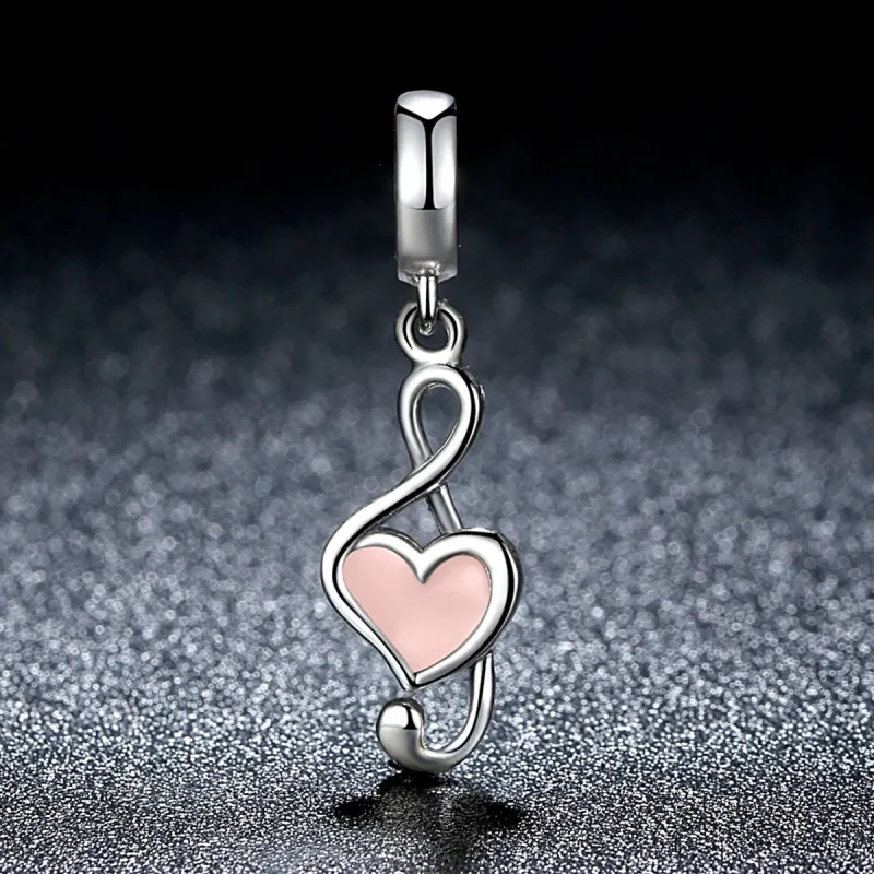 (bilde for) Pandora Style Sølv musikknoter Dangle - SCC110 - Vis 6