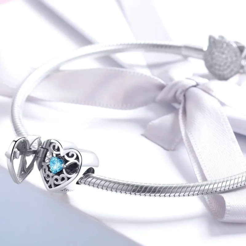 (bilde for) Pandora Style Sølv Mystical Stone Charm - SCC1053 - Vis 3