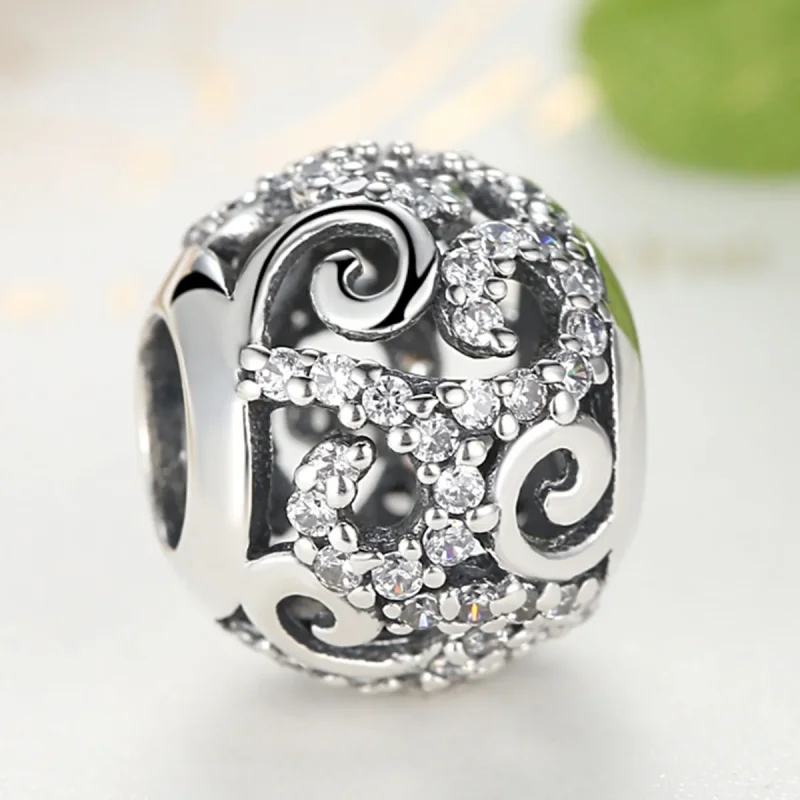 (bilde for) Pandora Style Sølv Pavé Charm - SCC021 - Vis 3