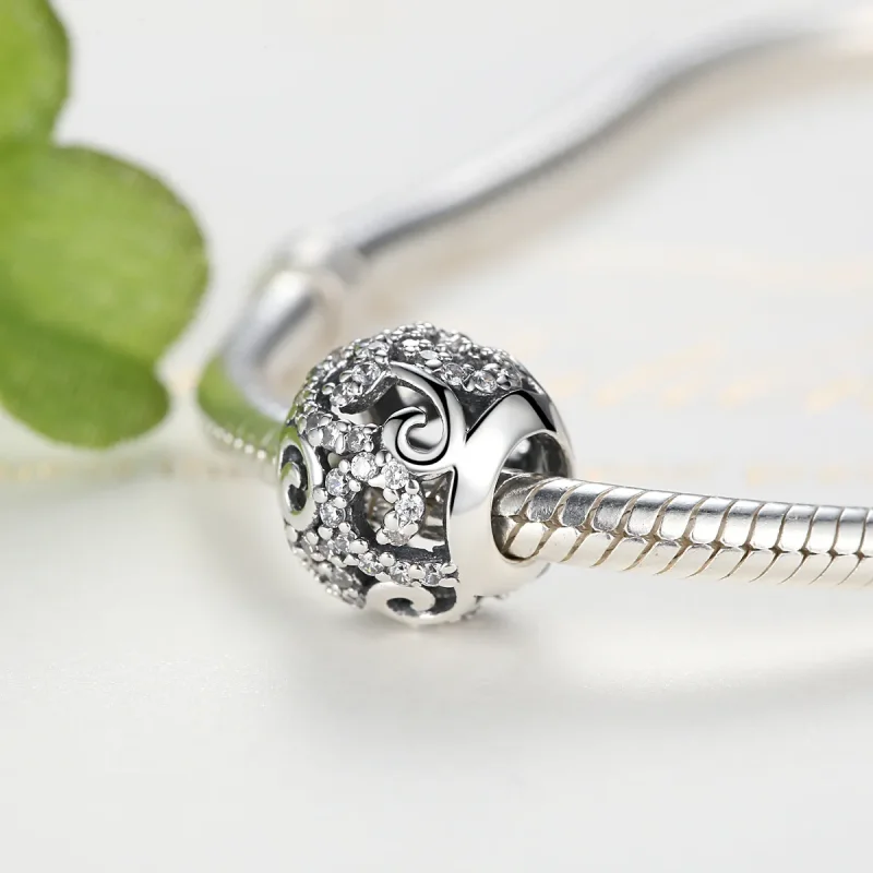 (bilde for) Pandora Style Sølv Pavé Charm - SCC021 - Vis 4
