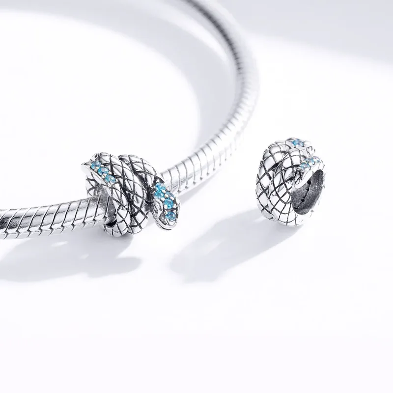 (bilde for) Pandora Style Sølv Retro Snake Charm - SCC1351 - Vis 4