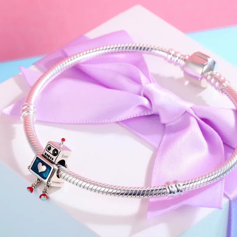 (bilde for) Pandora Style Sølv Robot Charm - SCC346 - Vis 4