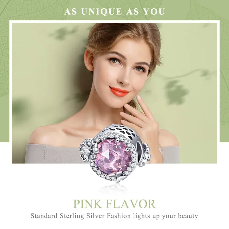 (bilde for) Pandora Style Sølv Rosa Flavor Charm - SCC904 - Vis 6