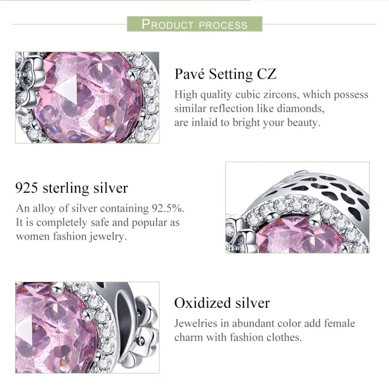 (bilde for) Pandora Style Sølv Rosa Flavor Charm - SCC904 - Vis 7