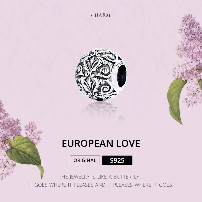 (bilde for) Pandora Style Sølv Royal Court Style Charm - SCC1179 - Vis 2