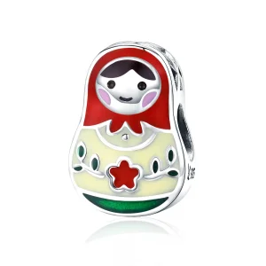 (bilde for) Pandora Style Sølv Russisk Doll Charm - SCC1086