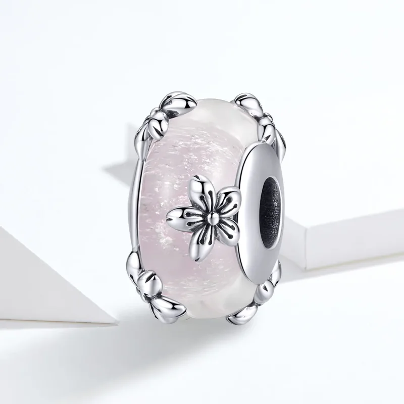 (bilde for) Pandora Style Sølv Sakura Murano Glass Charm - SCC1302 - Vis 4