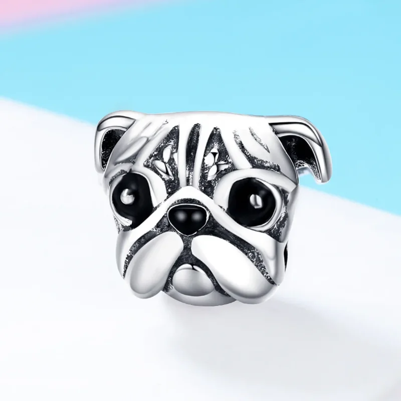 (bilde for) Pandora Style Sølv Shar-Pei Hunde Charm - SCC834 - Vis 2