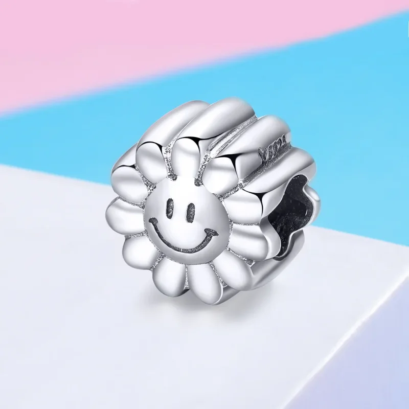(bilde for) Pandora Style Sølv Smilende Sol Charm - SCC901 - Vis 2