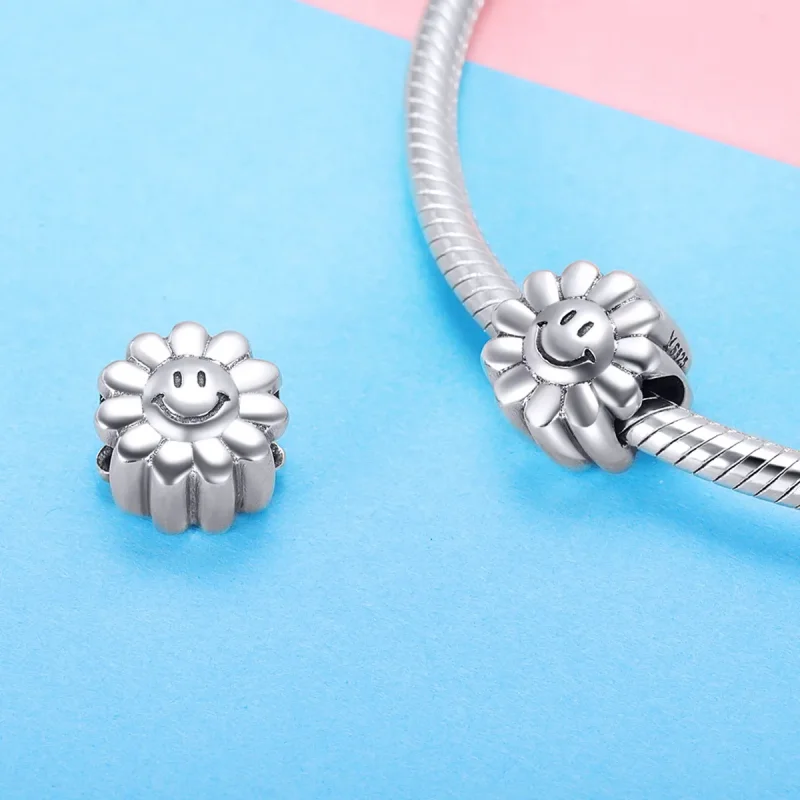 (bilde for) Pandora Style Sølv Smilende Sol Charm - SCC901 - Vis 4