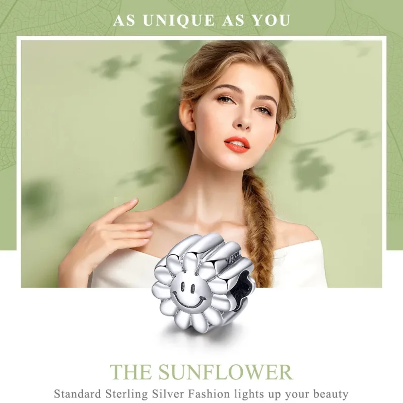 (bilde for) Pandora Style Sølv Smilende Sol Charm - SCC901 - Vis 6