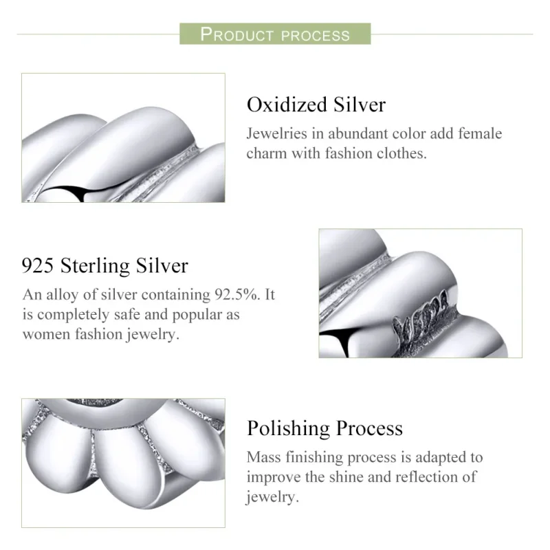 (bilde for) Pandora Style Sølv Smilende Sol Charm - SCC901 - Vis 7