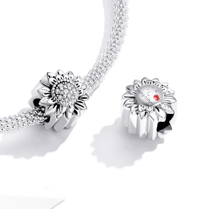 (bilde for) Pandora Style Sølv Solsikke Charm - SCC1507 - Vis 4