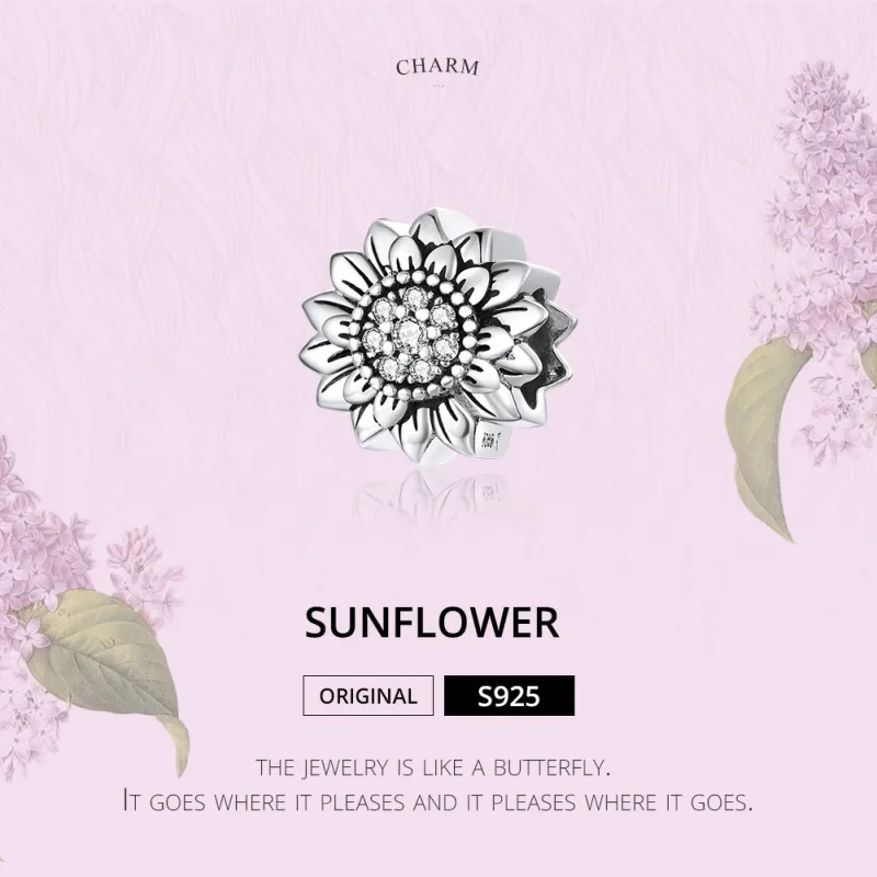 (bilde for) Pandora Style Sølv Solsikke Charm - SCC1507 - Vis 6