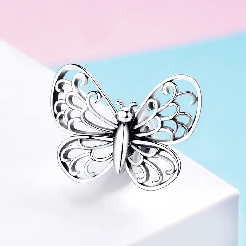 (bilde for) Pandora Style Sølv Sommerfugl Charm - BSC062 - Vis 2