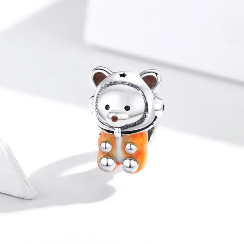 (bilde for) Pandora Style Sølv Space Bear Charm - SCC1693 - Vis 2