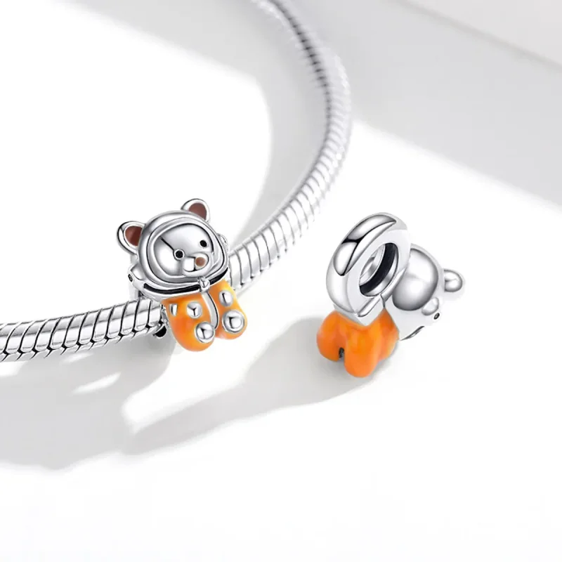 (bilde for) Pandora Style Sølv Space Bear Charm - SCC1693 - Vis 4