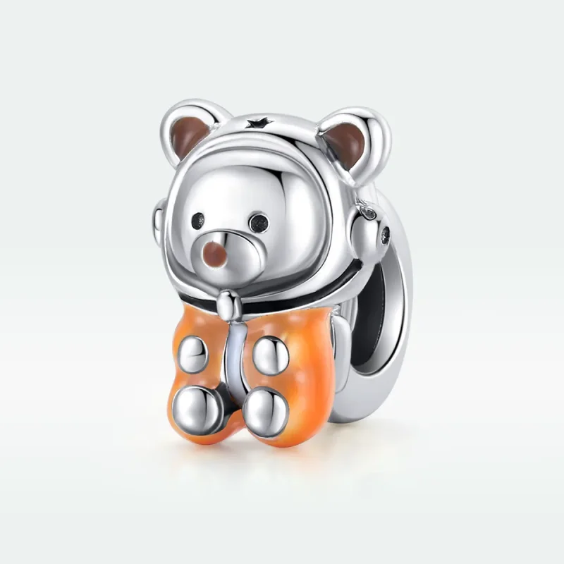 (bilde for) Pandora Style Sølv Space Bear Charm - SCC1693 - Vis 5