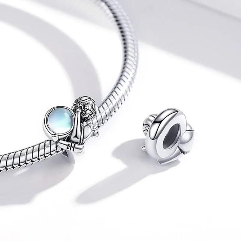 (bilde for) Pandora Style Sølv Space Walk Charm - SCC1694 - Vis 4