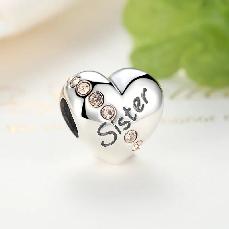 (bilde for) Pandora Style Sølv Søster Charm - SCC008 - Vis 3