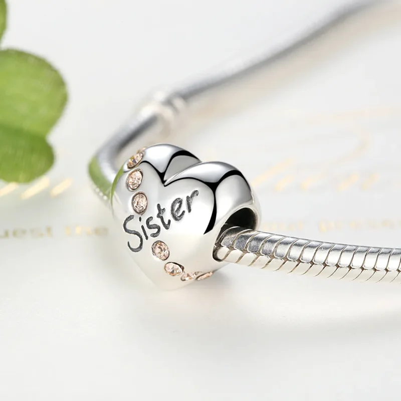 (bilde for) Pandora Style Sølv Søster Charm - SCC008 - Vis 6