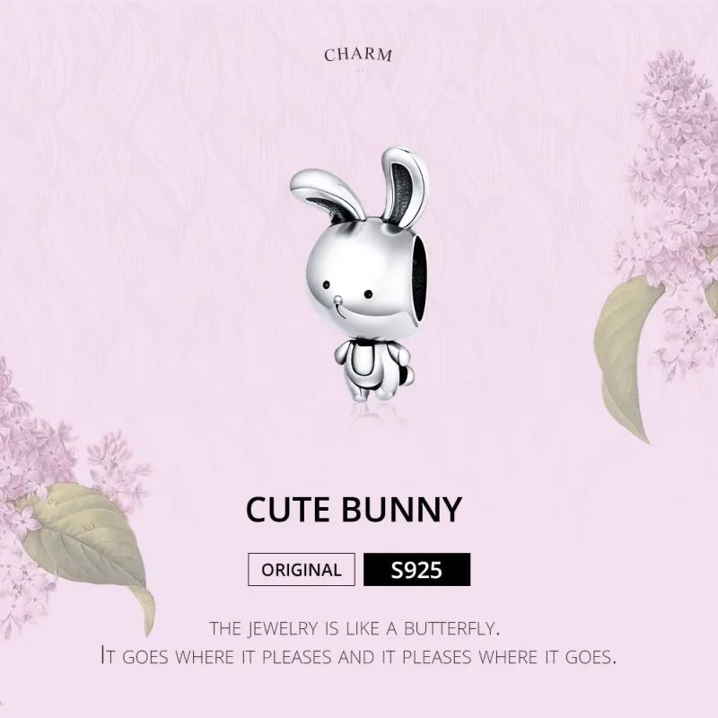(bilde for) Pandora Style Sølv Søt Bunny Charm - SCC1517 - Vis 6