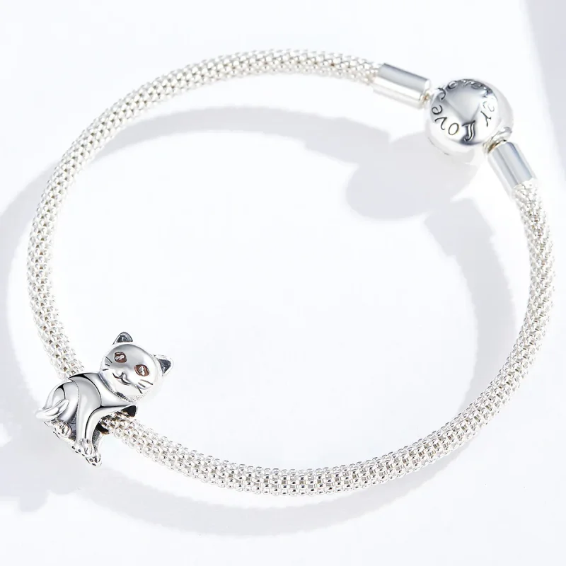 (bilde for) Pandora Style Sølv Søt Cat Charm - SCC1305 - Vis 4