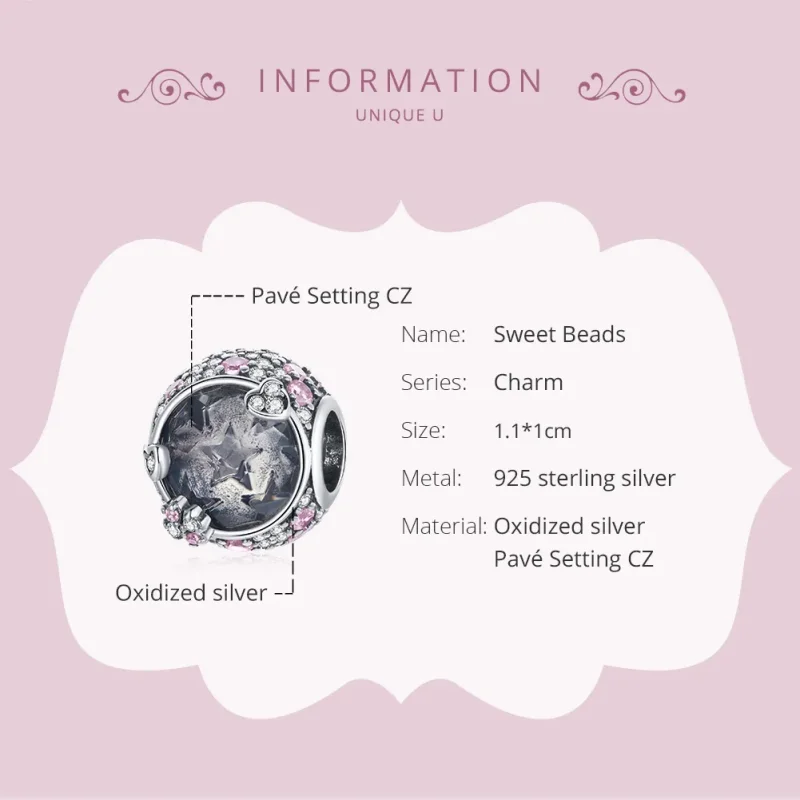 (bilde for) Pandora Style Sølv Søt Charm - SCC1809 - Vis 6