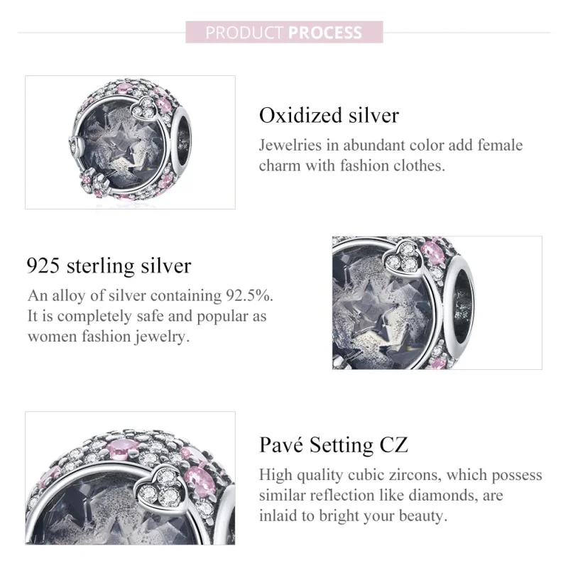 (bilde for) Pandora Style Sølv Søt Charm - SCC1809 - Vis 7