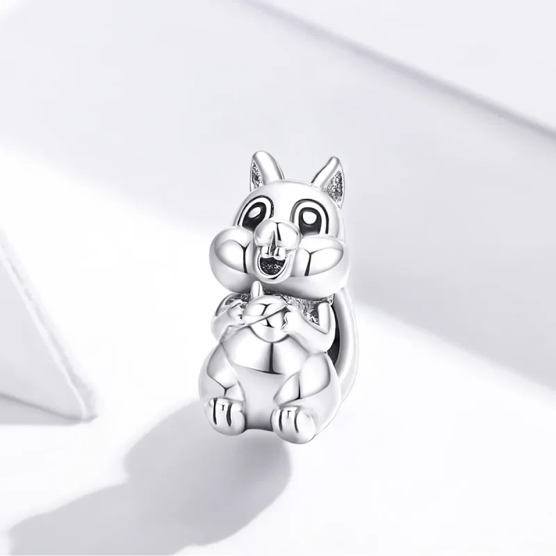 (bilde for) Pandora Style Sølv Søt Ekorn Charm - BSC338 - Vis 2
