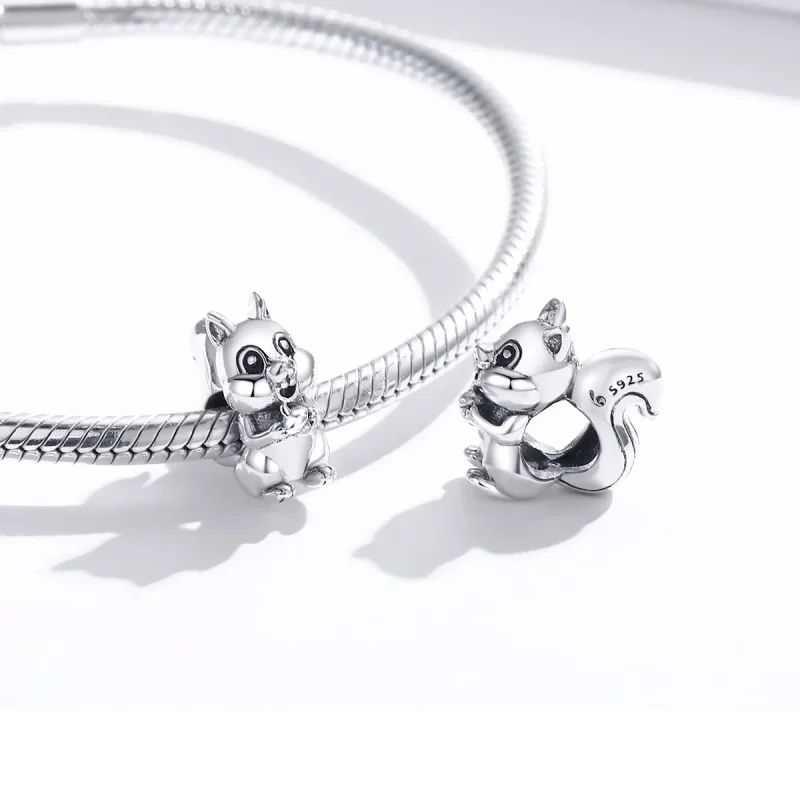 (bilde for) Pandora Style Sølv Søt Ekorn Charm - BSC338 - Vis 4