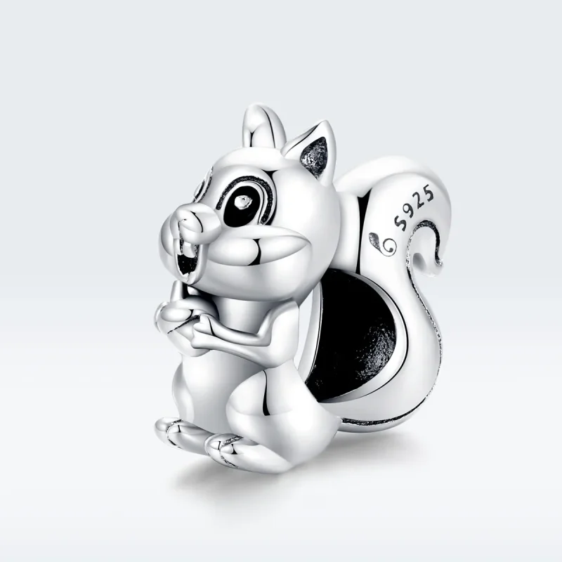 (bilde for) Pandora Style Sølv Søt Ekorn Charm - BSC338 - Vis 5