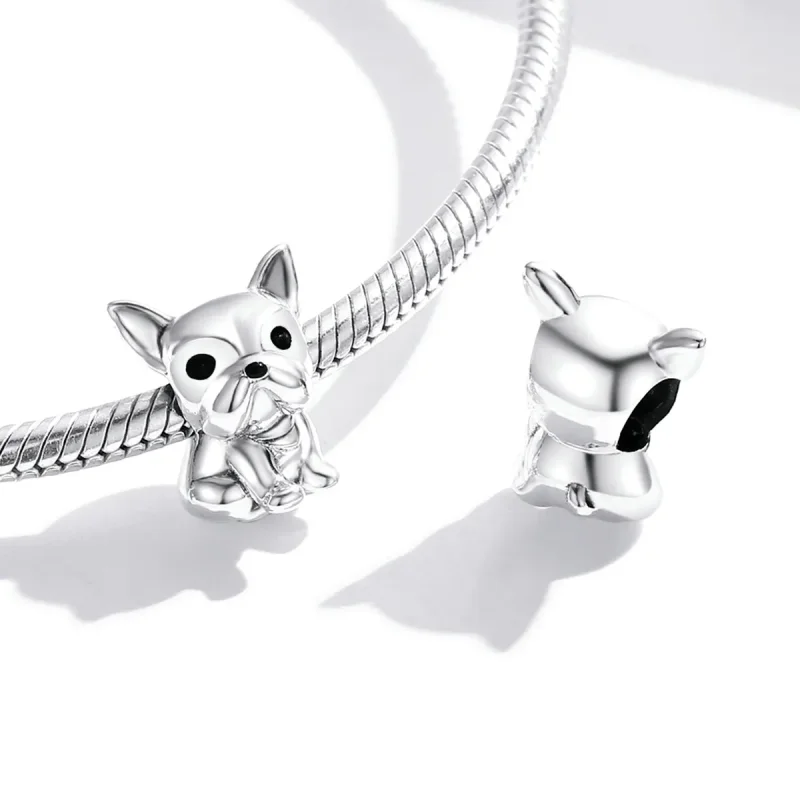 (bilde for) Pandora Style Sølv Søt Frenchie Bulldog Charm - SCC1599 - Vis 4