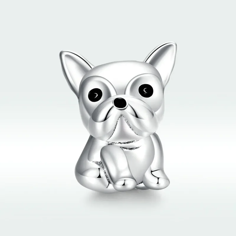 (bilde for) Pandora Style Sølv Søt Frenchie Bulldog Charm - SCC1599 - Vis 5