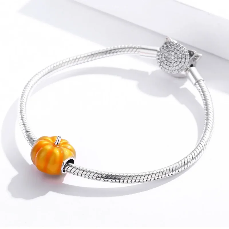(bilde for) Pandora Style Sølv Søt Gresskar Charm - BSC333 - Vis 3