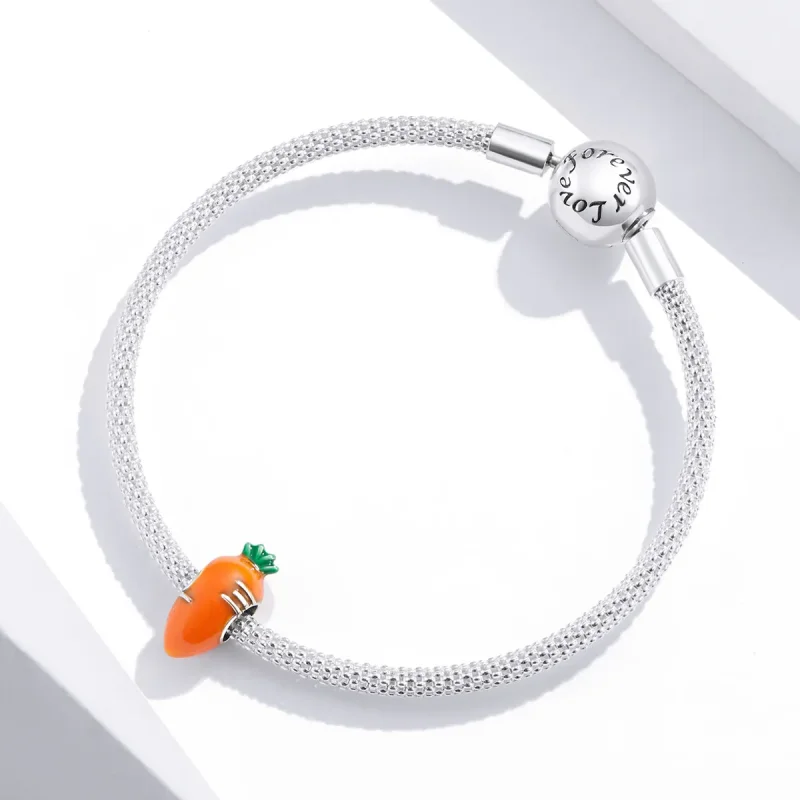 (bilde for) Pandora Style Sølv Søt Gulrot Charm - SCC1591 - Vis 4