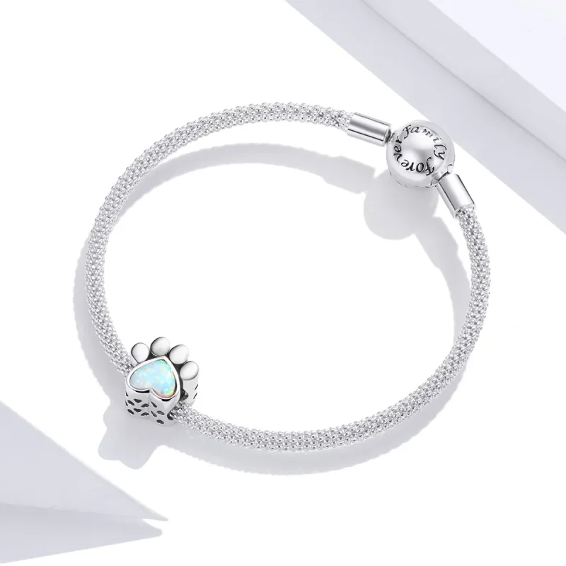 (bilde for) Pandora Style Sølv Søt Hundepote Charm - SCC1676 - Vis 3
