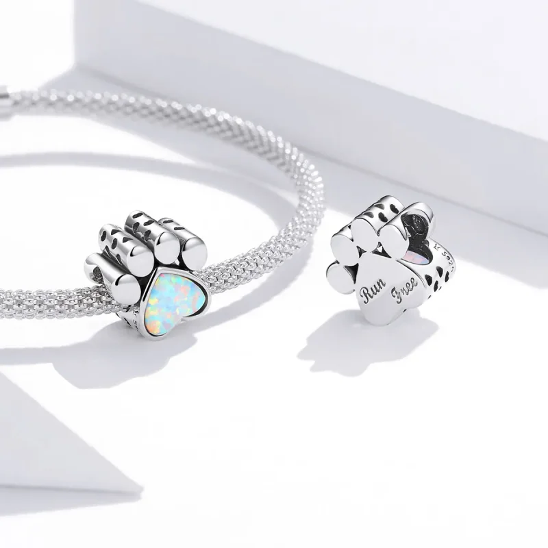 (bilde for) Pandora Style Sølv Søt Hundepote Charm - SCC1676 - Vis 4