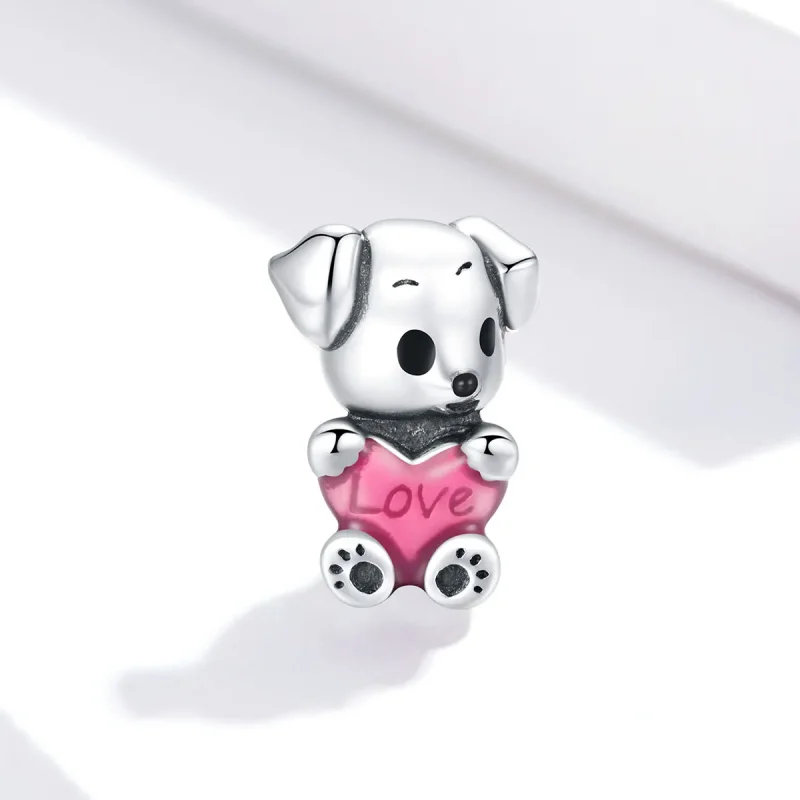 (bilde for) Pandora Style Sølv Søt Puppy Charm - SCC1677 - Vis 2