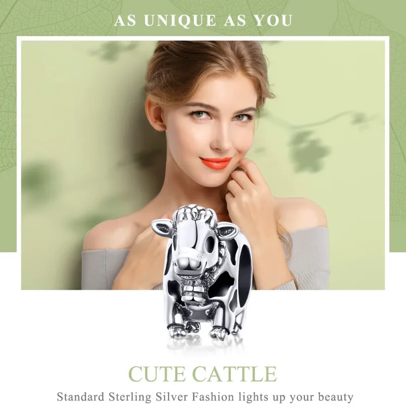 (bilde for) Pandora Style Sølv Søt Storfe Charm - SCC1049 - Vis 2