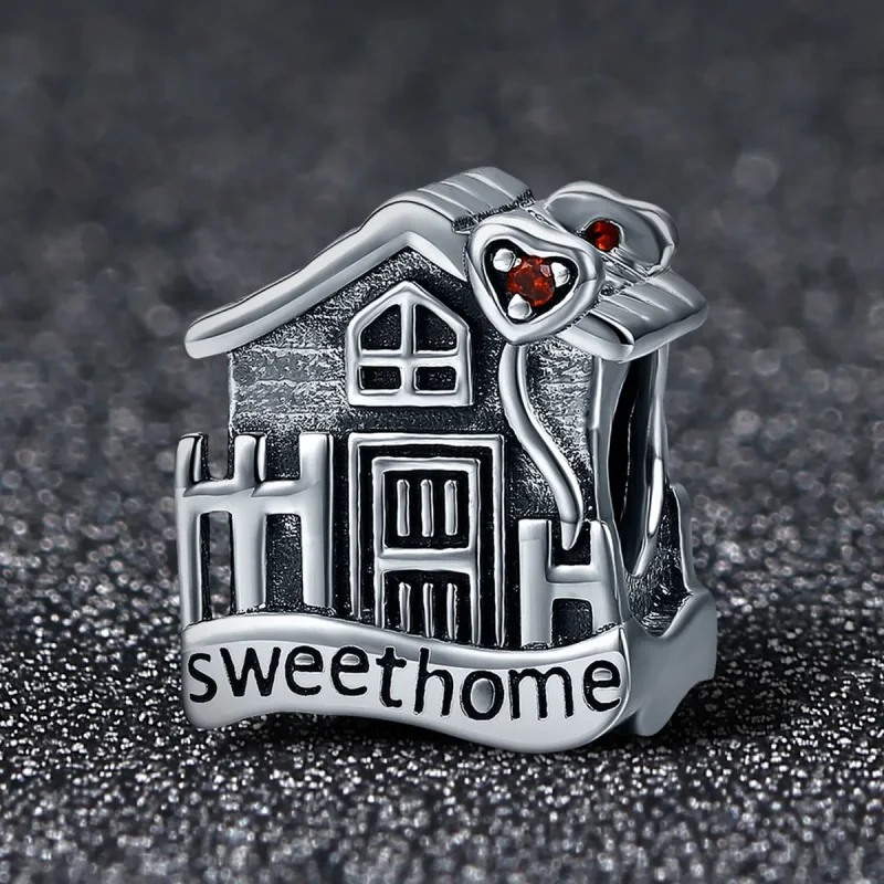 (bilde for) Pandora Style Sølv Sweethome Charm - SCC416 - Vis 2